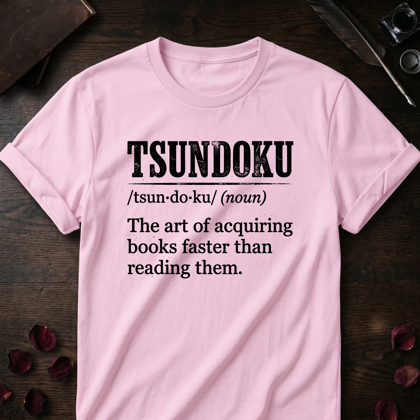 Tsundoku Art Definition Tee