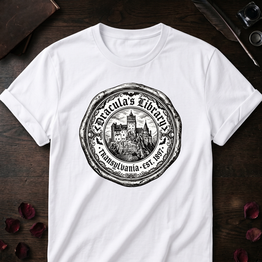 Draculas Library Tee