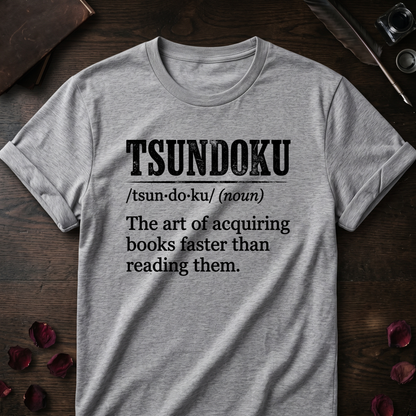 Tsundoku Art Definition Tee