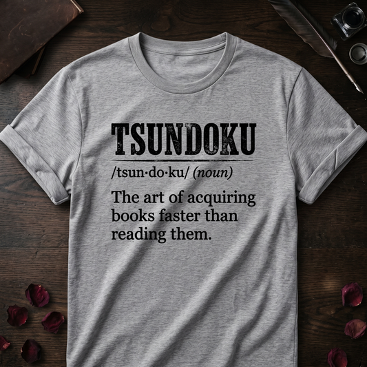 Tsundoku Art Definition Tee