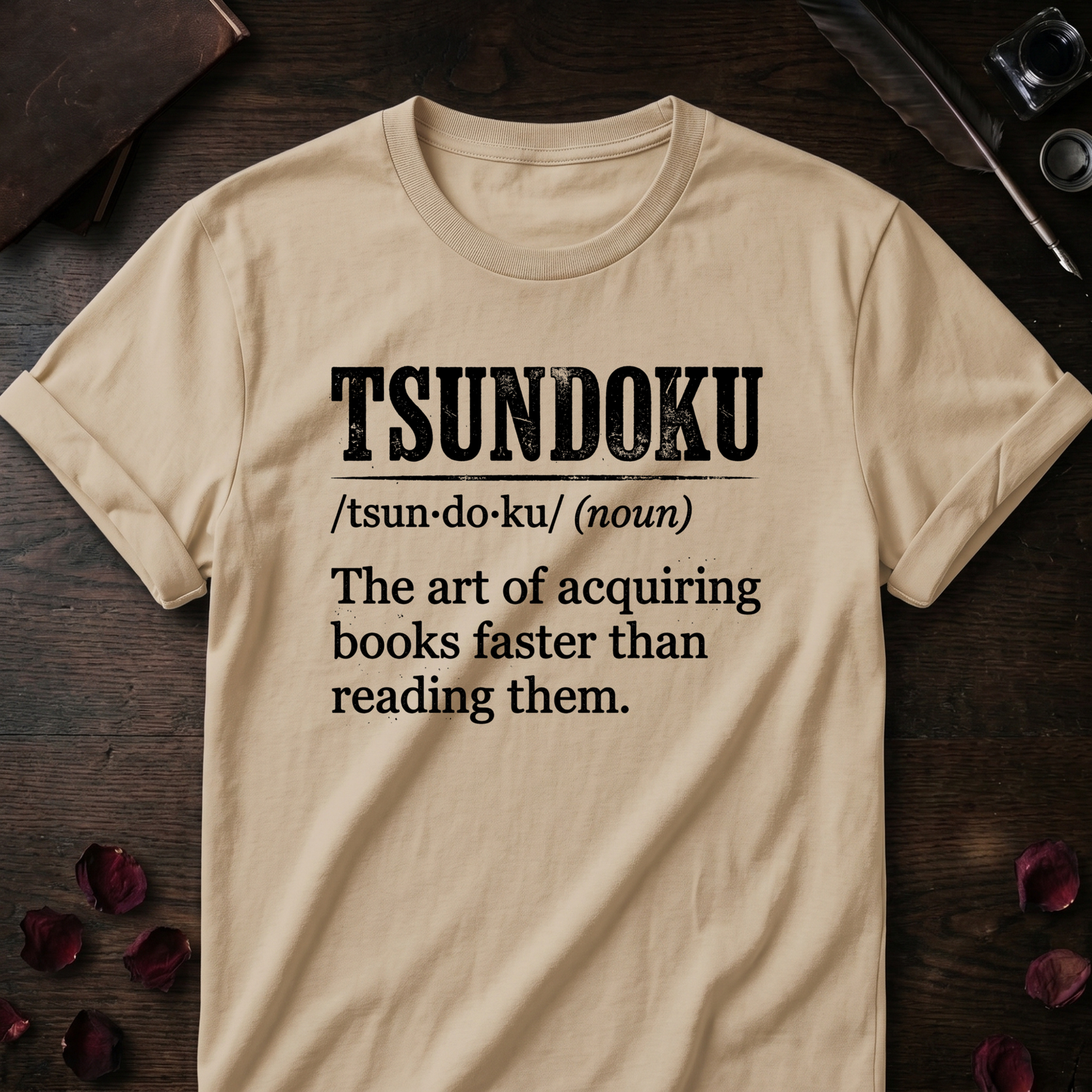 Tsundoku Art Definition Tee