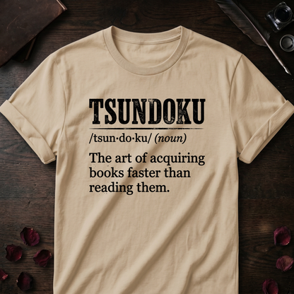 Tsundoku Art Definition Tee