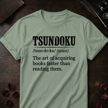 Tsundoku Art Definition Tee